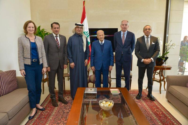 تفاصيل لقاء اللجنة الخماسية بالرئيس ميشال عون