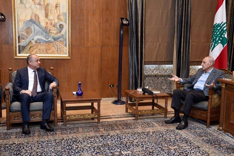 بري يستقبل بوصعب والخازن