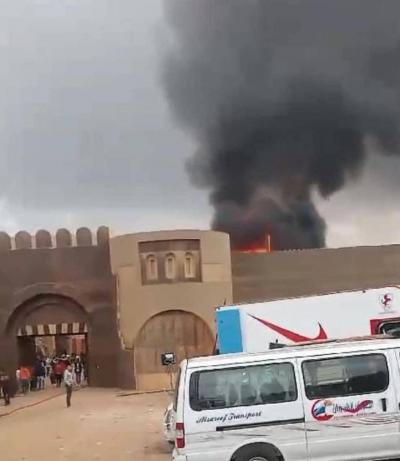 مسلسل الحرائق مستمر في مصر... وآخره ديكور مسلسل 