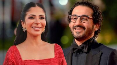 ضحك هستيري بين منى زكي وعمرو أديب