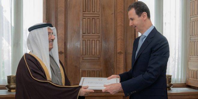 الأسد يتسلم دعوة من ملك البحرين للمشاركة في القمة العربية المقبلة