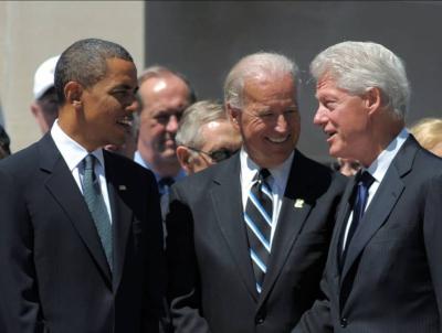 كلينتون وأوباما يجتمعان مع بايدن في نيويورك