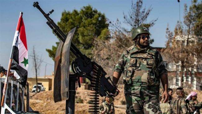 قصف مواقع للجيش السوري في منطقة محجة بدرعا