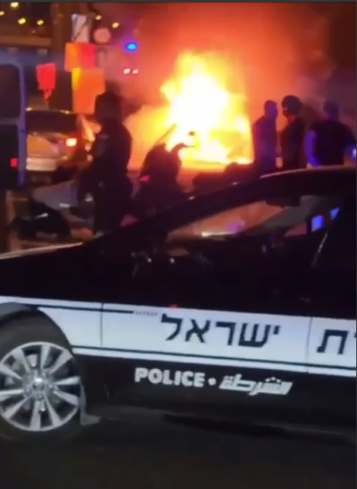 حدث أمني في إسرائيل.. انفجار سيارة وإصابة شخص (فيديو)