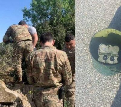 بالفيديو- الجيش يفكك عبوة ناسفة عند أطراف رميش