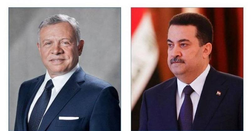 السوداني والملك عبدالله يبحثان العلاقات العراقية الأردنية