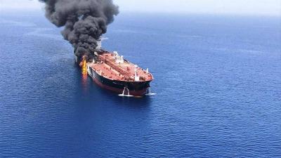 القيادة المركزية: سفينة تضررت بهجوم حوثي وأكملت رحلتها