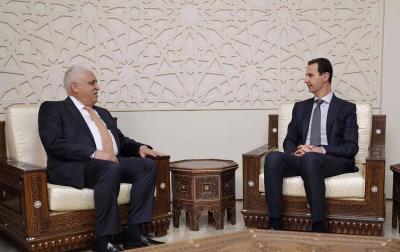الأسد يبحث مع رئيس هيئة الحشد الشعبي في العراق مكافحة الإرهاب