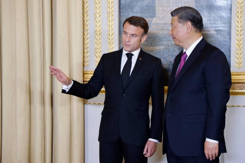 الرئيسان الصيني والفرنسي يدعوان إلى تنفيذ ملموس لحل الدولتين