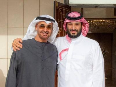 ولي العهد السعودي يلتقي رئيس الإمارات