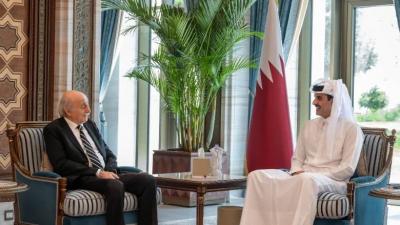 جنبلاط يعرض مع أمير قطر التطورات في المنطقة