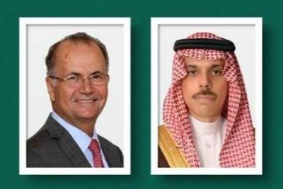 المستجدات بالضفة وغزة بين بن فرحان ونظيره الفلسطيني