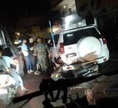 اعتراض سيارة لليونيفيل في الضاحية الجنوبية