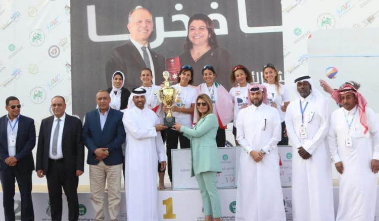ذهبية وبرونزية للبنان في بطولة غرب آسيا لكرة الطائرة الشاطئية للسيدات