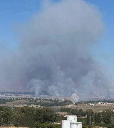 اندلاع حرائق كبيرة في الجولان عقب القصف الصاروخي من لبنان