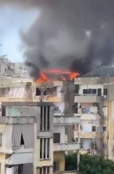حريق كبير في مدينة صيدا.. ما القصة؟ (فيديو)