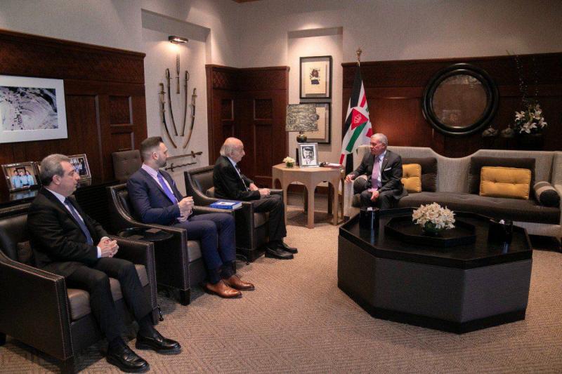 لقاء بين العاهل الأردني ووليد جنبلاط حول لبنان