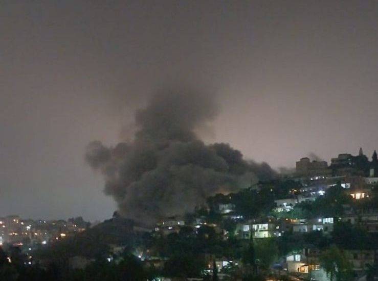 بالفيديو: غارة إسرائيلية استهدفت النبطية ‏