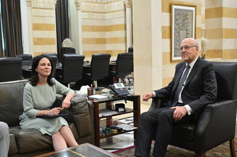 بيربوك تلتقي ميقاتي: للتعاون بين كل الاطراف لخفض التصعيد