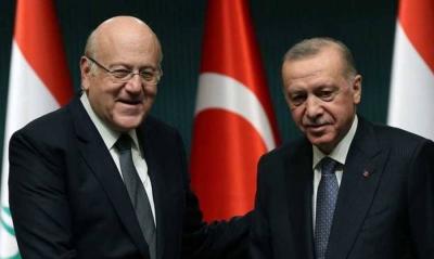 ‏ ميقاتي لأردوغان: نثمّن الدعم التركي المستمر للبنان