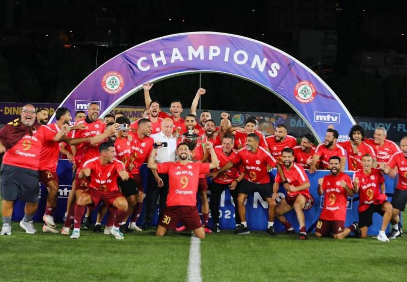 النجمة بطل لبنان في كرة القدم للمرة التاسعة