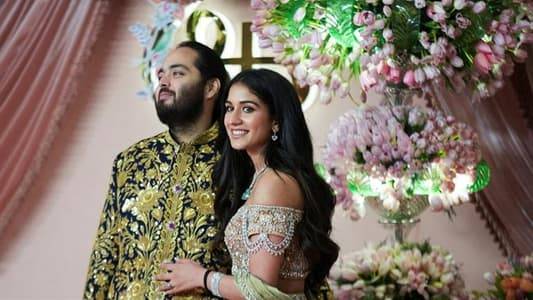 زفاف نجل أغنى رجل في آسيا ... ومشاهير العالم يتوافدون الى مومباي