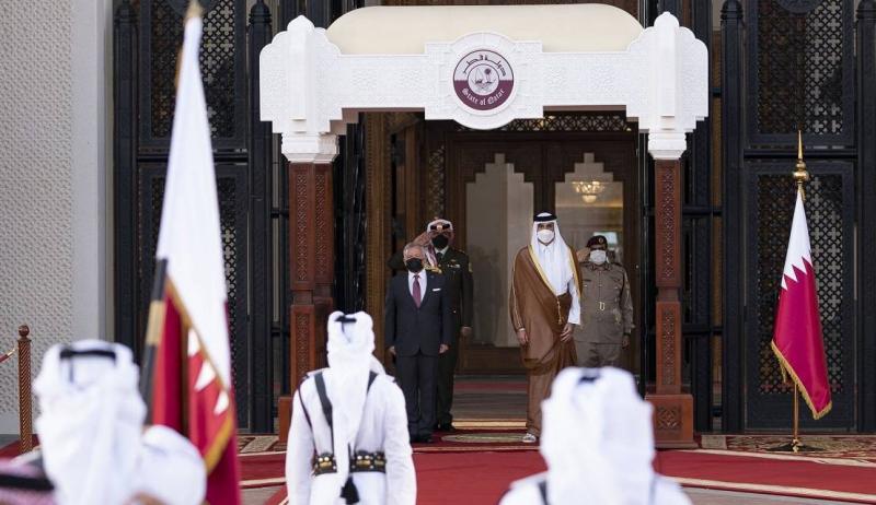أمير قطر: ناقشت مع ملك الأردن سبل دعم الاستقرار في المنطقة وتطورات الأوضاع في فلسطين