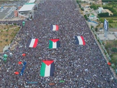 تظاهرات حاشدة في اليمن دعمًا لغزة
