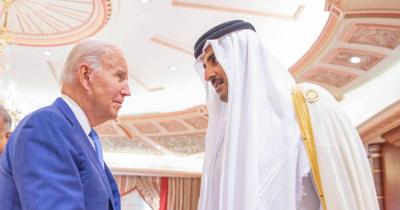 أمير قطر وبايدن يبحثان التطورات في غزة