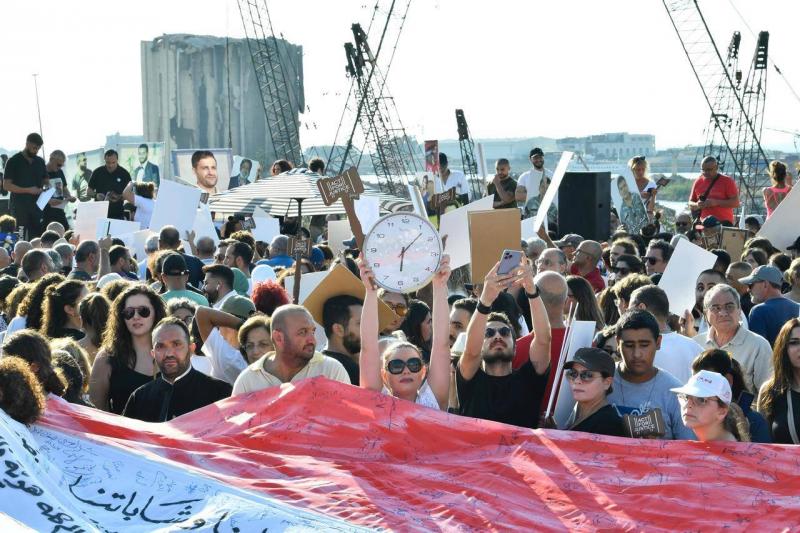 بالصور- إحياء الذكرى الرابعة لانفجار 4 آب