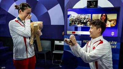 بالفيديو...عرض زواج استثنائي في أولمبياد باريس