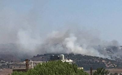 اندلاع حريق في بساتين بلدة طلوسة الجنوبية