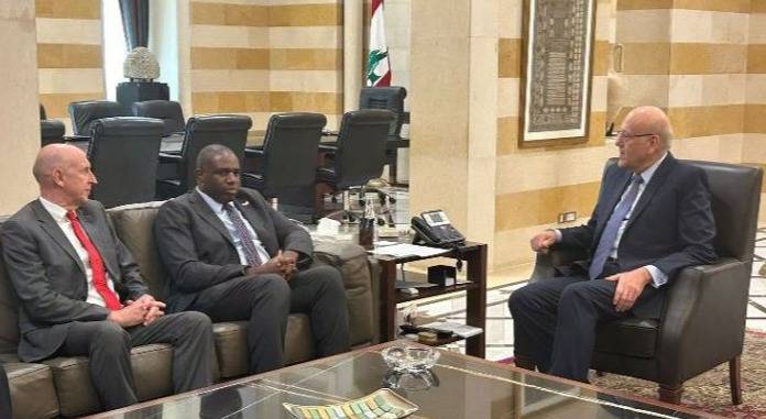 ميقاتي أمام وزيري خارجية ودفاع بريطانيا: الحل لن يكون الا سياسيا