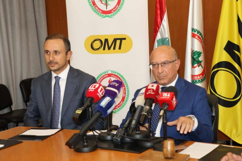 توقيع عقد تعاون بين نقابة اطباء لبنان في بيروت وشركة omt