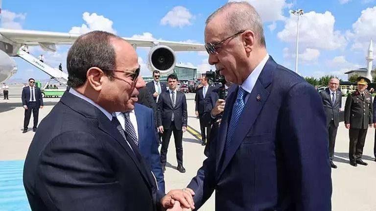 بالصورة.. أردوغان يودع السيسي