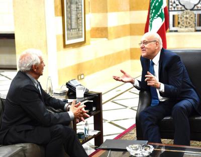 بوريل يلتقي ميقاتي وبري وبوحبيب
