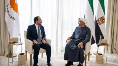 محمد بن زايد: نقدّر جهود قبرص في مجال الدعم الإنساني لغزة