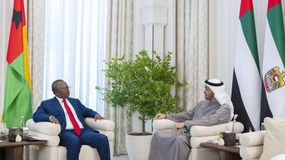 محمد بن زايد ورئيس غينيا بيساو يبحثان علاقات التعاون